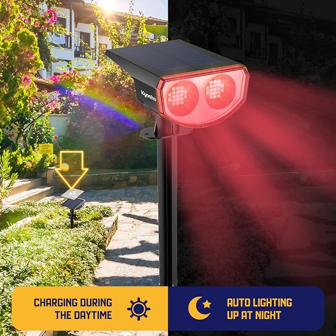 Kyosho Solar Spot Lights Outdoor, IP67 Waterproof Solar Lights - Image 7