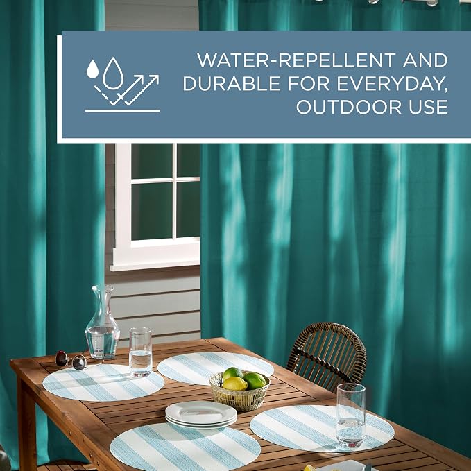 Town & Country Basics Cabana Solid Heavyweight Indoor Outdoor Curtains - Image 7