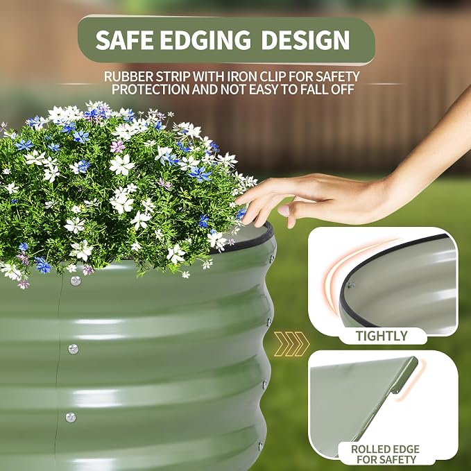Galvanized Raised Garden Bed Outdoor- Raised Beds - Image 2