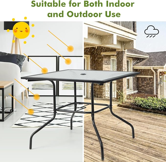 Tangkula 35 Inch Patio Dining Table - Image 8