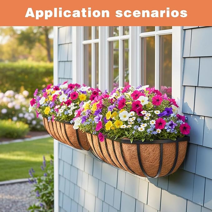 2 Pack 16" Railing Planter Window Box - Image 4