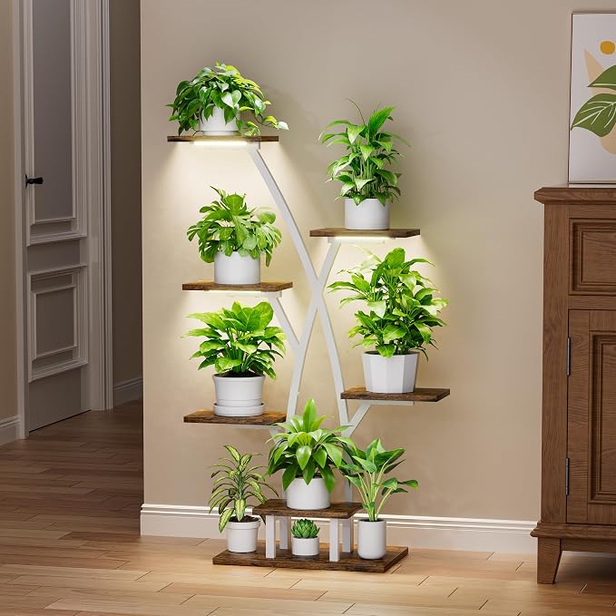 Plant Stand Indoor with Grow Lights - Image 2