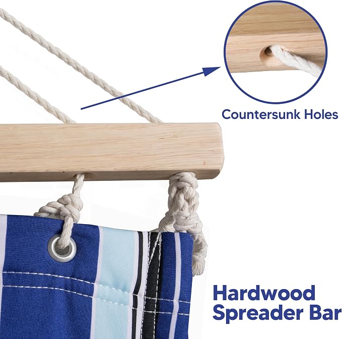 SUNCREAT Hammocks Quilted Fabric Hammock, Double Hammock - Image 5