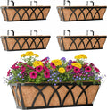 Window Deck Railing Planters Boxes by EIMQUVW