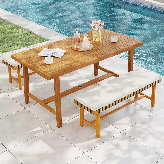 Tangkula 3 Piece Patio Dining Set - Image 3