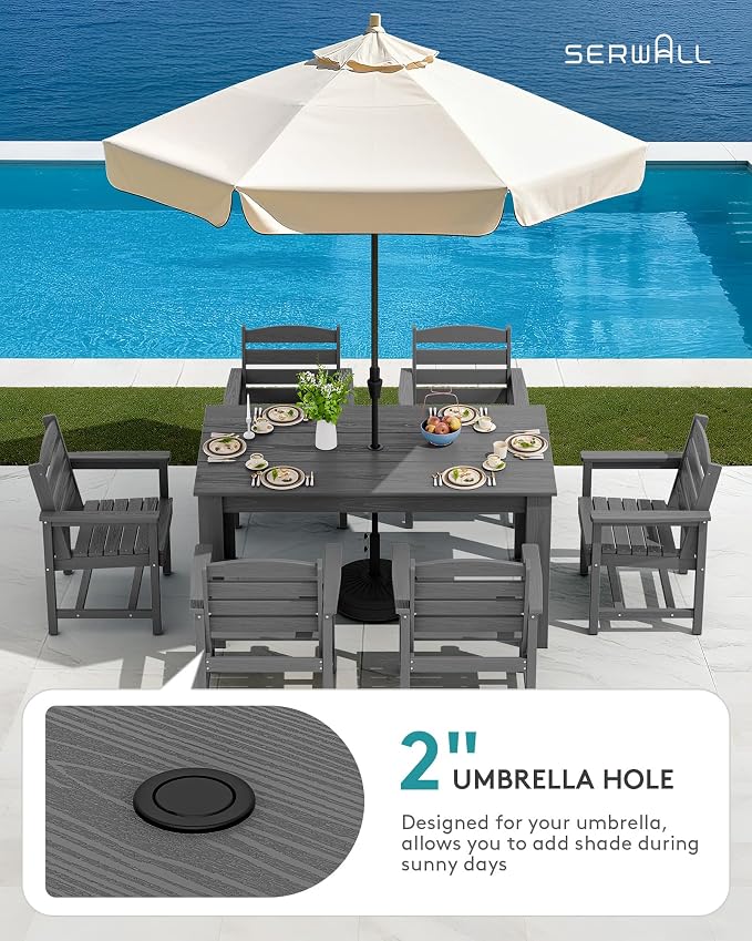 SERWALL Patio Dining Set for 4, Outdoor Dining Sets for 4 Person - Image 5