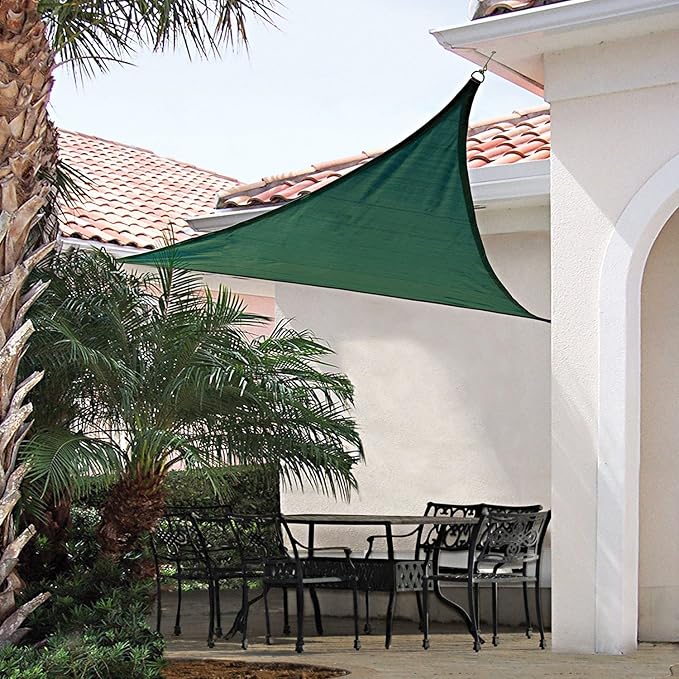 E&K Sunrise 17' x 17' x 17' Sun Shade Sail Triangle Canopy Shade Cover UV Block - Image 8