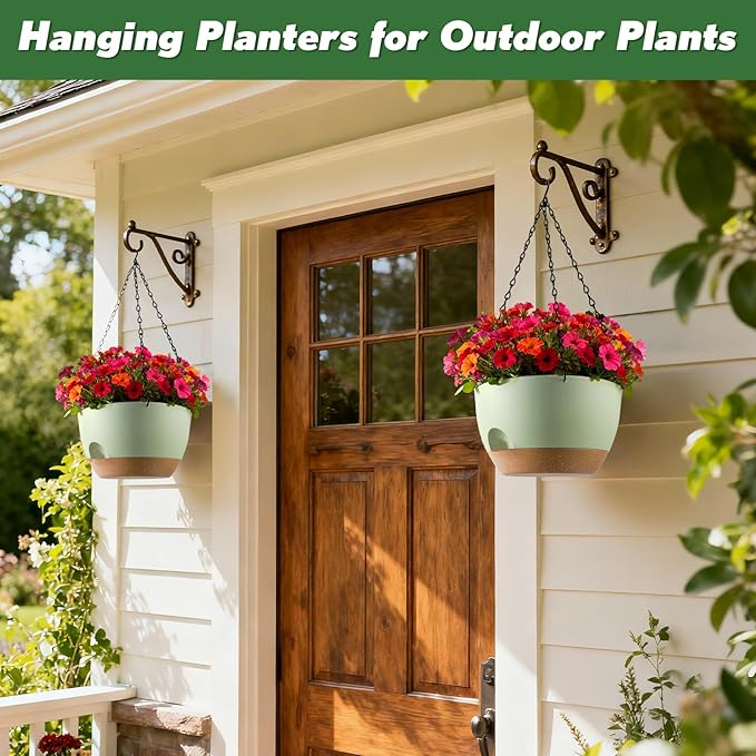 4-Piece Set of 8-Inch Hanging Planters - Image 5