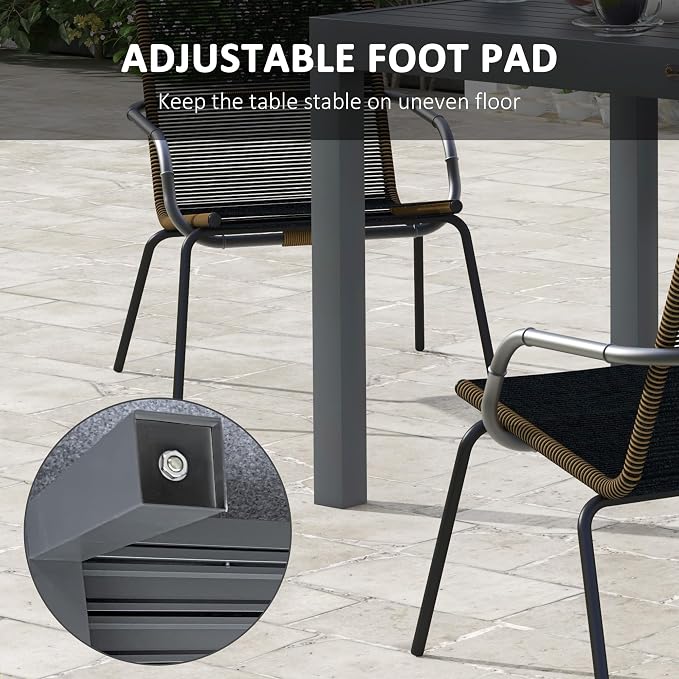 Outsunny Expandable Patio Dining Table - Image 7