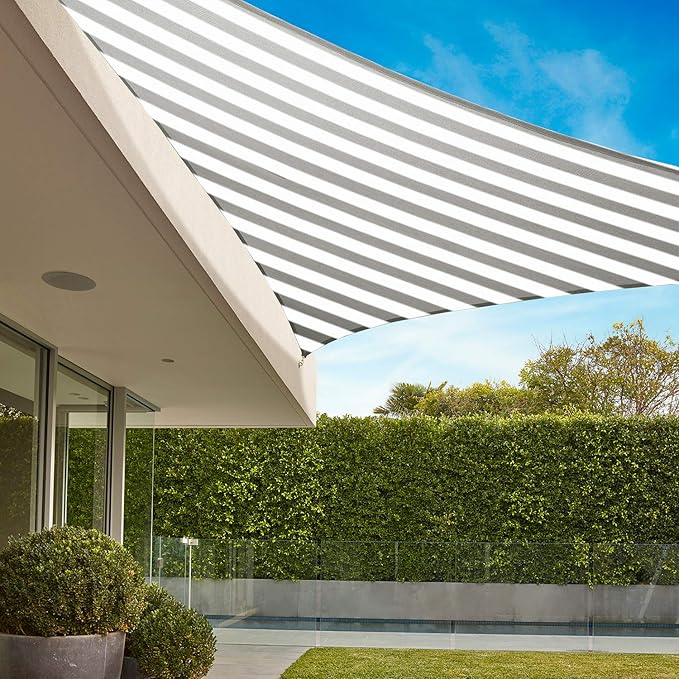E&K Sunrise 23' x 23' x 23' Sun Shade Sail Triangle Canopy Shade Cover UV Block - Image 8