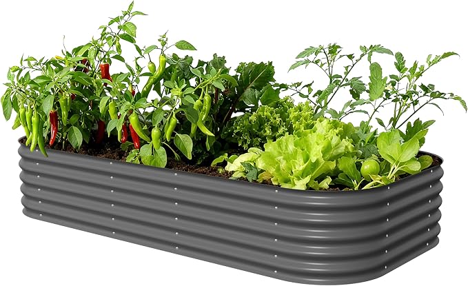 Vego garden Raised Garden Bed Kit, Metal Planter Box by VegoGarden