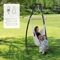 G TALECO GEAR C-Type Hanging Hammock Chair Stand, Heavy Steel Swing Hammock by TalecoGear