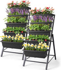 Homdox 2 Pack Vertical Garden Bed, 5 Tiers Vertical Raised Garden Planter by HOMDOX