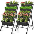 SEJOV 2 Pack Vertical Raised Garden Bed, 5-Tier Vertical Garden Planter by SEJOV