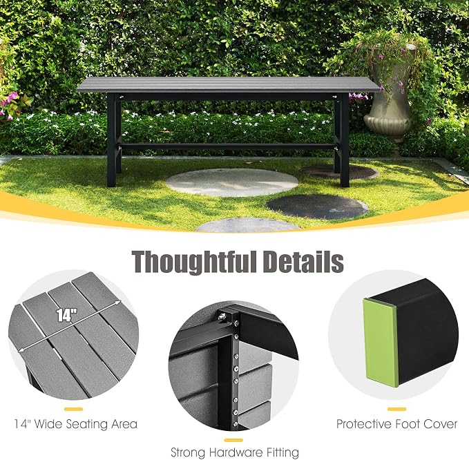 Giantex 2-Person Outdoor Bench Seat - Image 7