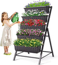 SEJOV 4FT Vertical Raised Garden Bed, 5 Tiers Elevated Planter Box by SEJOV