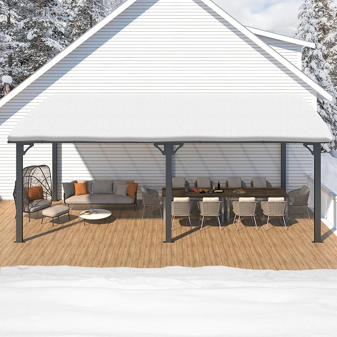 AECOJOY 20' x 10' Outdoo Gazebo Pergola - Image 6