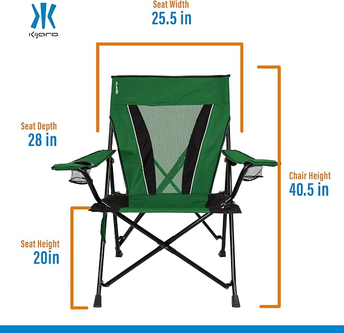 Kijaro XXL Dual Lock Portable Camping Chair - Image 3