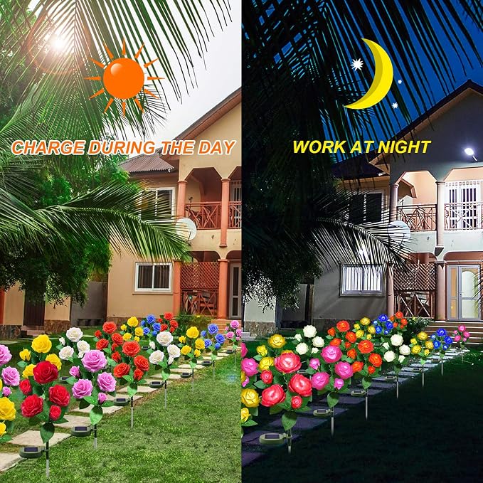 Solar Flower Lights Outdoor - Image 5