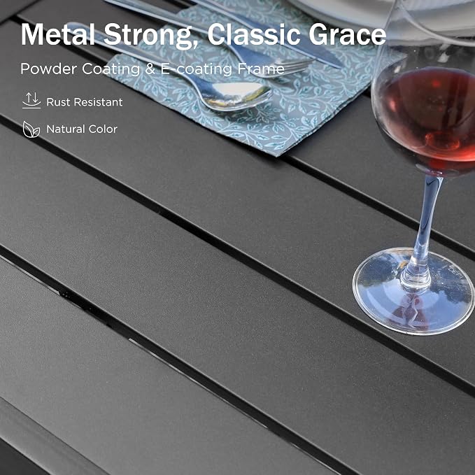 PHI VILLA 9 Pieces Outdoor Dining Set - Image 6