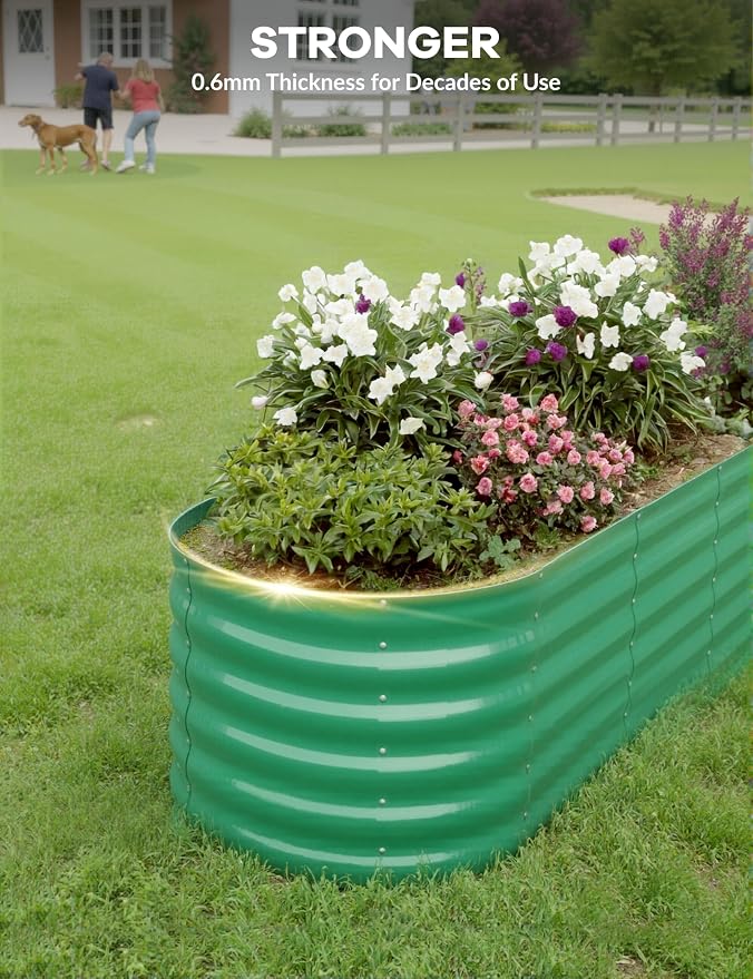 8x2x1.5 ft Galvanized Raised Garden Bed - Image 6