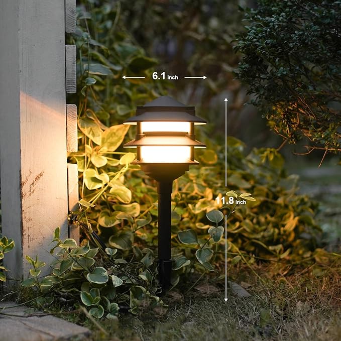 GOODSMANN Landscape Lighting 8PK Pathway Lights Low Voltage 2.2 Watt LED 12V AC - Image 6