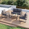 Aoxun Patio Furniture Set, 4 Piece Outdoor Patio Furniture by Aoxun