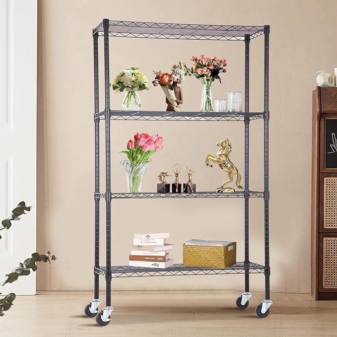 BestOffice | 4-Tier Wire Storage Shelves - Image 2