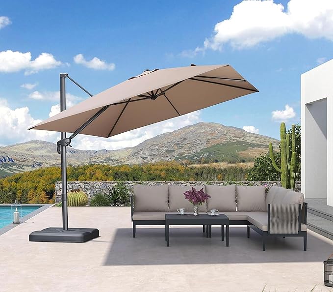 PURPLE LEAF 10 FT Outdoor Umbrella by Unknown