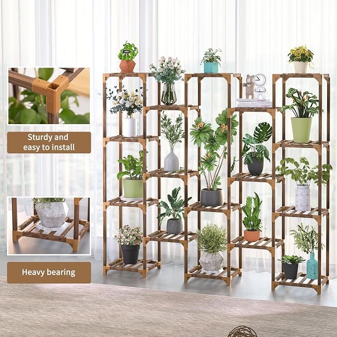 Uneedem Plant Stand Indoor Outdoor, Tall Plant Shelf - Image 2