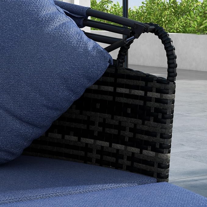 Outsunny 4-Piece Round Convertible Daybed - Image 8