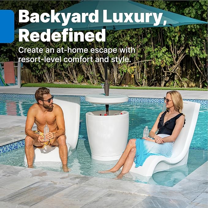 Step2 Vero Pool Chair, Fade-Resistant, Waterproof Patio Furniture - Image 3