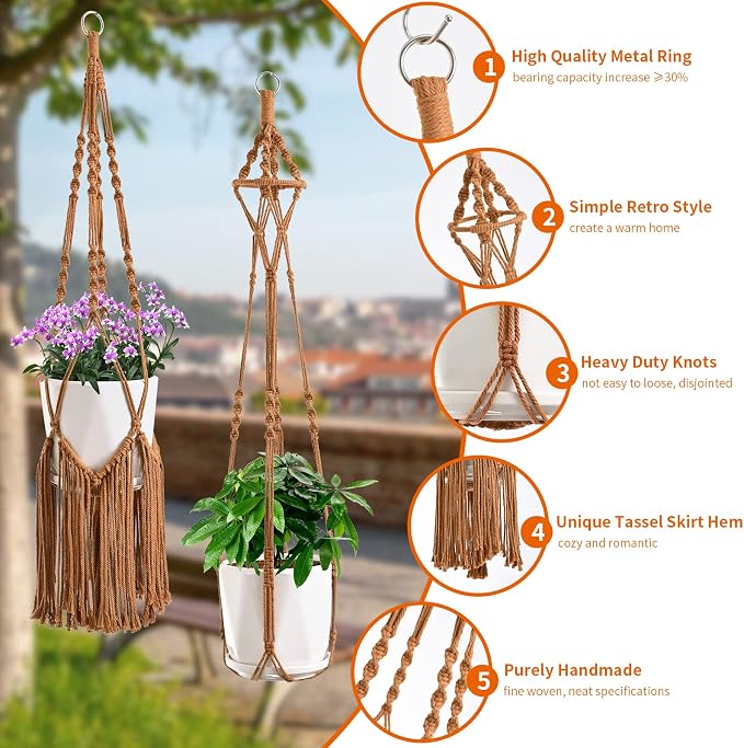 Macrame Plant Hangers - Image 2