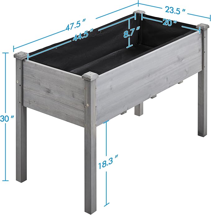 Yaheetech 2pcs Raised Garden Bed Outdoor Horticulture - Image 3