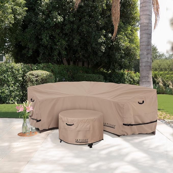 ULTCOVER Waterproof Patio Curved Sofa Sectional Cover - Image 6