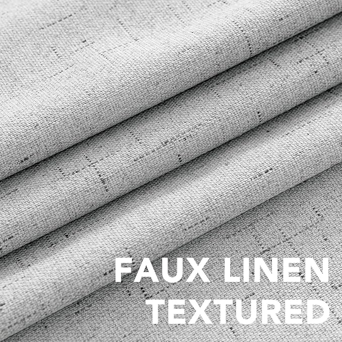 H.VERSAILTEX Linen Curtains 100% Blackout Curtains - Image 4