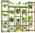 Bamworld Large Plant Stand Indoor Outdoor Hanging Shelf by Bamworld