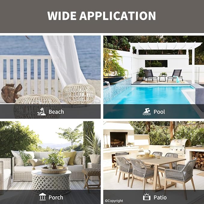 Waterproof Outdoor Curtain W105 x L108 - Image 8