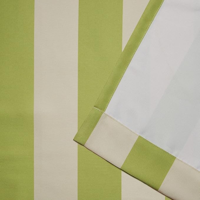 Exclusive Home Canopy Stripe Indoor/Outdoor Grommet Top Curtain Panel, Kiwi / - Image 4