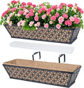 hehimhis 24 Inch 2 Pack Railing Planter Box by Hehimhishome