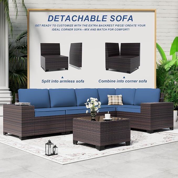 9 Pieces Patio Furniture Set - Image 8