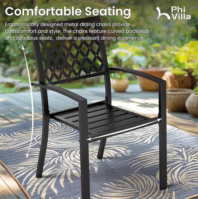 PHI VILLA 9 Piece Outdoor Dining Set - Image 5