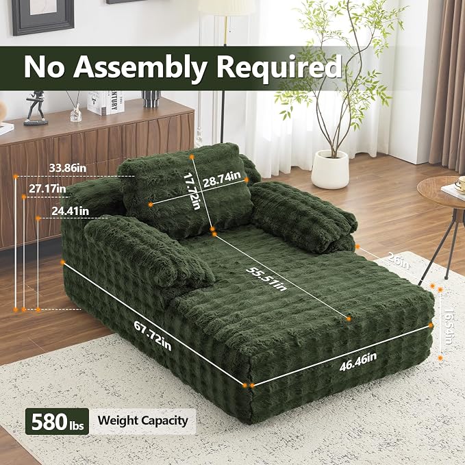 VINGLI Chaise Lounge Chair, Movie Room - Image 2