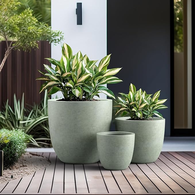 Kante 18", Outdoor Indoor Large Planter Pots - Image 4