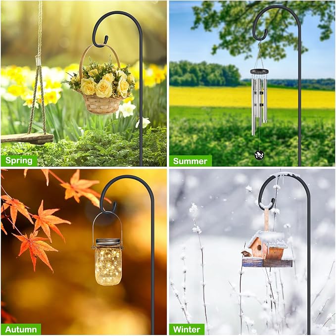 FEED GARDEN Adjustable 32 Inch Small Shepherd Hooks - Image 4