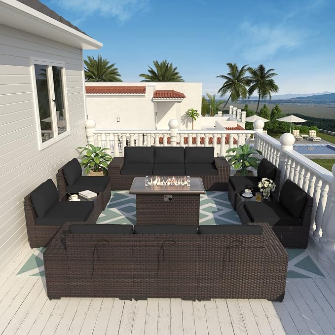 ALAULM 13 Pieces Outdoor Patio Furniture Set - Image 7