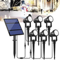 T-SUNUS Christmas Solar Garden Spotlight Outdoor 6-in-1 White Landscape Spot by T-SUNUSLighting