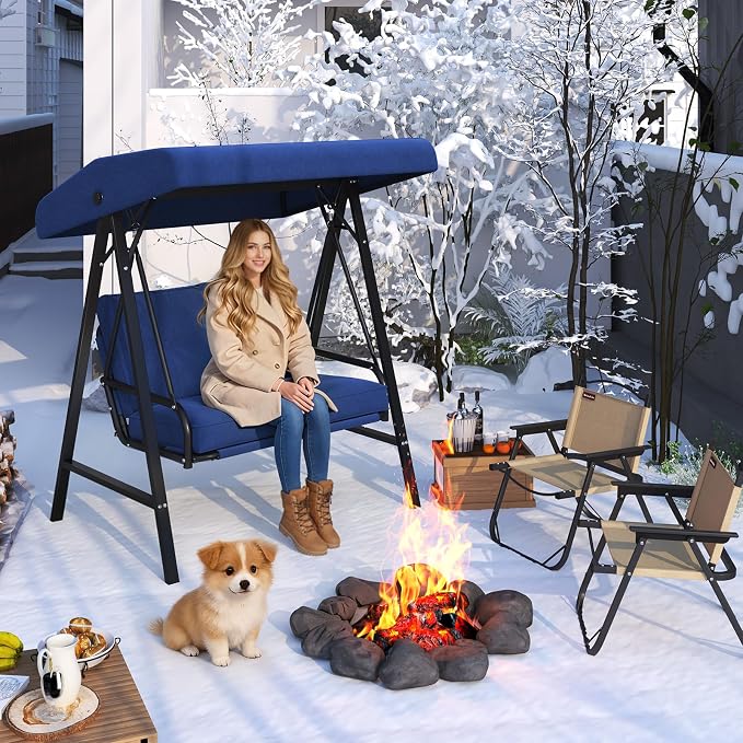 AECOJOY 2-Seat Outdoor Patio Swing Chair - Image 7