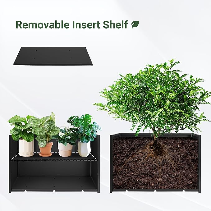 Metal Planter Box 30” x 12” x 16”, Tall Planter Box - Image 4