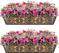 2 Pack 30 Inch Window Boxes Planters Railing Planter Box by KarlliuHOMEGARDEN